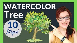 Watercolor Tree (Just 10 Easy Steps!)