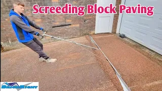 How to screed,set screed rails & levels for BLOCK PAVING