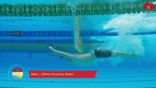 LSS  POOL EVENTS 200 m Obstacle swim men