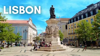 Sunny Day Lisbon Walking Tour | Lisbon PORTUGAL 4K