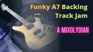 A7 Backing Track Jam Groovy Mixolydian