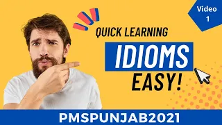 Learn 30 Idioms Quickly (1) | Tips to Memorize Idioms and Sentences | Quick Learning Series