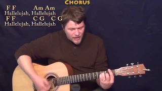 Hallelujah (Rufus Wainwright) Strum Guitar Cover Lesson with Chords/Lyrics #hallelujah