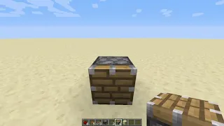 Minecraft - Simple Piston Door without Sticky Pistons V1