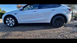 Pose des nouveaux enjoliveurs 19" Tesla model Y Propulsion