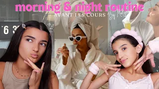 NIGHT & MORNING ROUTINE AVANT LES COURS [ 24h AVEC NOUS ] #nightroutine #morningroutine