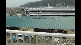 3/11/2011 Tsunami from a roof of a company building aftermath