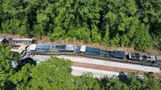 CSX I032 and L743 Folkston, GA head on collision radio feed and communications