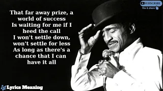 Sammy Davis Jr - I've Gotta Be Me | Lyrics Meaning