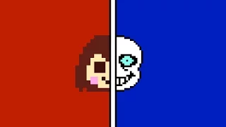 (Chara vs Sans) Stronger Than You Duel Duet (Milkychan & djsmell) w/ Lyrics [Undertale Parody]