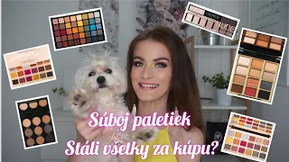 🧡 NAJLEPŠIE A NAJHORŠIE PALETKY AJ Z DROGÉRIE 👑 KTORÉ BY SOM SI UŽ NEKÚPILA? SÚBOJ PALETIEK 💪