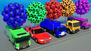Wheels on the Bus + Bingo Song - Soccer Balls and Funny Bus - Baby Nursery Rhymes & Kids Songs