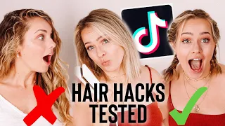 Hairstylist Tests VIRAL TikTok Hair Hacks... Kayley Melissa