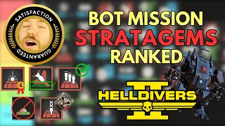 EVERY Stratagem RANKED for TIER 9 BOT Missions! | LVL 150 | Helldivers 2