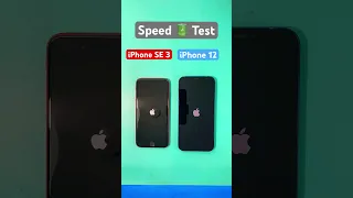 iPhone SE 3 vs iPhone 12 #speed #test #iphone12 #iphonese #shorts