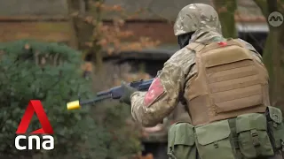 Rare access into Northern England army base, where new Ukrainian recruits are trained