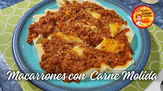 "Receta infalible de MACARRONES CON CARNE MOLIDA: ¡Para chuparse los dedos!"