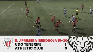 ⚽ Resumen I J8 Primera Iberdrola I UDG Tenerife 1-0 Athletic Club I Laburpena