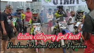 Ayaw rin pahuli sa bakbakan ang mga babae| Ladies  first heat | at Pagadian City race