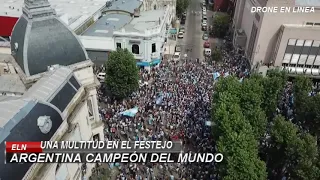DRONE / ARGENTINA CAMPEÓN DEL MUNDO: ASÍ LO CELEBRÓ OLAVARRÍA