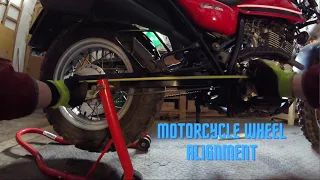 Motorcycle wheel alignment