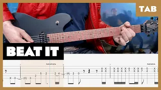Beat It Michael Jackson (Eddie Van Halen) Cover | Guitar Tab | Lesson | Tutorial