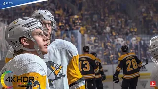 NHL 22 OT Game Winner! Pittsburgh Penguins vs Boston Bruins 4K! PS5 Gameplay