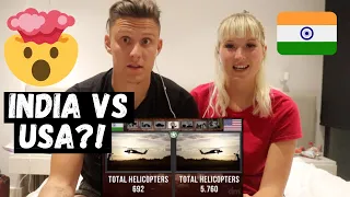 India vs USA - Military Power Comparison 2019 | UNBELIEVABLE Reaction by BRITISH Couple!