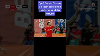 Epic! Florinel Coman și-a făcut selfie cu un telefon aruncat de fanii rivali