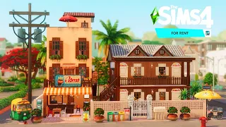 Filipino Shophouse and Apartments | For Rent 🏘️ | No CC | The Sims 4 Stop Motion Build