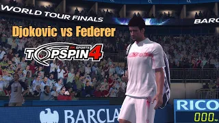 Top Spin 4 PS3 4k Gameplay Djokovic vs Federer