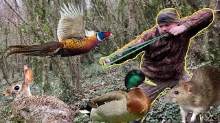 How to Hunt with a Slingshot      *CONTAINS HUNTING FOOTAGE*
