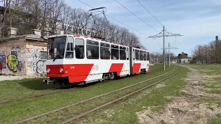 Trams in Tallinn, Estonia - 28/4/22