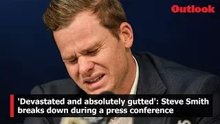 'Devastated and absolutely gutted': Steve Smith breaks down during a press conference