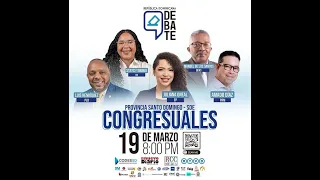 Debate electoral l Diputados por la Circ. No. 1 Santo Domingo Este 2024-2028