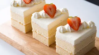 Cotton Soft Sponge Cake With Fresh Cream