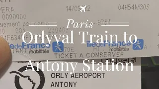 PARIS - HD Train Ride from  Orly Airport to Antony Station in Paris.