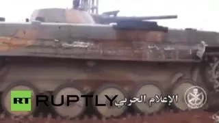 Сирия 06.01.2016 : Сирийская армия  против боевиков в Дараа