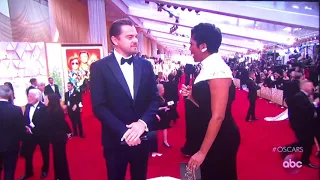 Leonardo di Caprio at the Red Carpet. Oscars