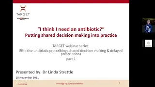 "Do I need antibiotics?" - discussing antibiotic use with patients