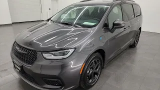 2021 CHRYSLER PACIFICA LIMITED S HYBRID GRANITE CRYSTAL 4K WALKAROUND 13685Z SOLD!