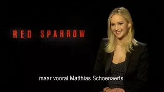 Jennifer Lawrence talks about Matthias Schoenaerts and tries to pronounce his name