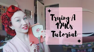 Trying A 1940s Beauty Tutorial From A Vintage Book! With Pinup Miss Lady Lace!