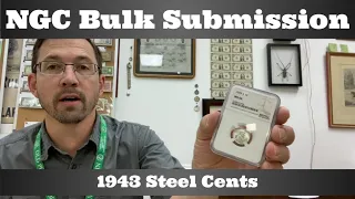 NGC Bulk Submission of 119 Coins - 1943 Steel Cents - How Did They Grade? Closer Look at Graded, Raw