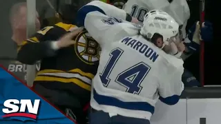 Pat Maroon And Garnet Hathaway Drop The Gloves Off Opening Draw Between Lightning And Bruins