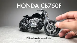 Building Tamiya 1/12 Honda CB750F Scale Model Custom