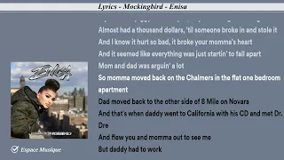 Lyrics   Mockingbird   Enisa