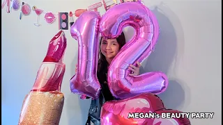 BEAUTY PARTY VAN MEGAN | Verjaardag 12 jaar VLOG #170