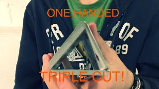 ONE HANDED 3 Packet CARDISTRY CUT- Tutorial