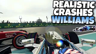 REALISTIC F1 CRASHES WILLIAMS